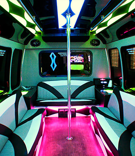 fancy limo bus